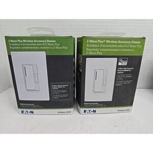 Set Of 2 - EATON Z-Wave Plus Wireless Accessor Universal Dimmer RF9642-ZDW